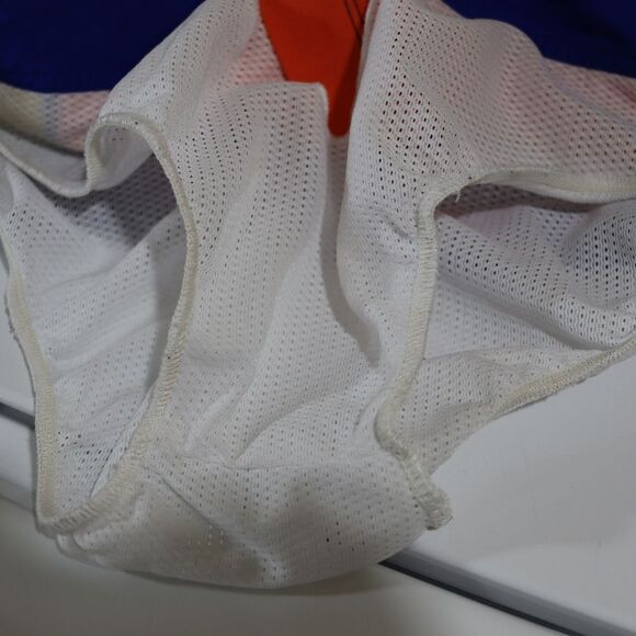 Liquid Men Orange & Blue Short Swim Trunks Vacation Beach 34 Medium - Picture 8 of 8